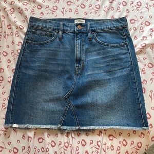 J. Crew Denim Classic High-waist Jean Skirt